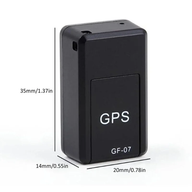 GF-07 Magnetic Car Tracker GPS Positioner Real Time Tracking Magnet Adsorption Mini Locator SIM Inserts Message Pets Anti-lost