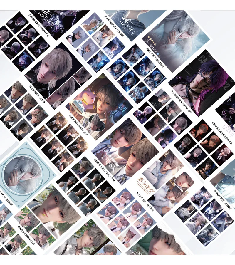New Style Love And Deepspace Postcard Sylus Xavier Photo Card Game Character Printing Card Fans Collectible Card Gift