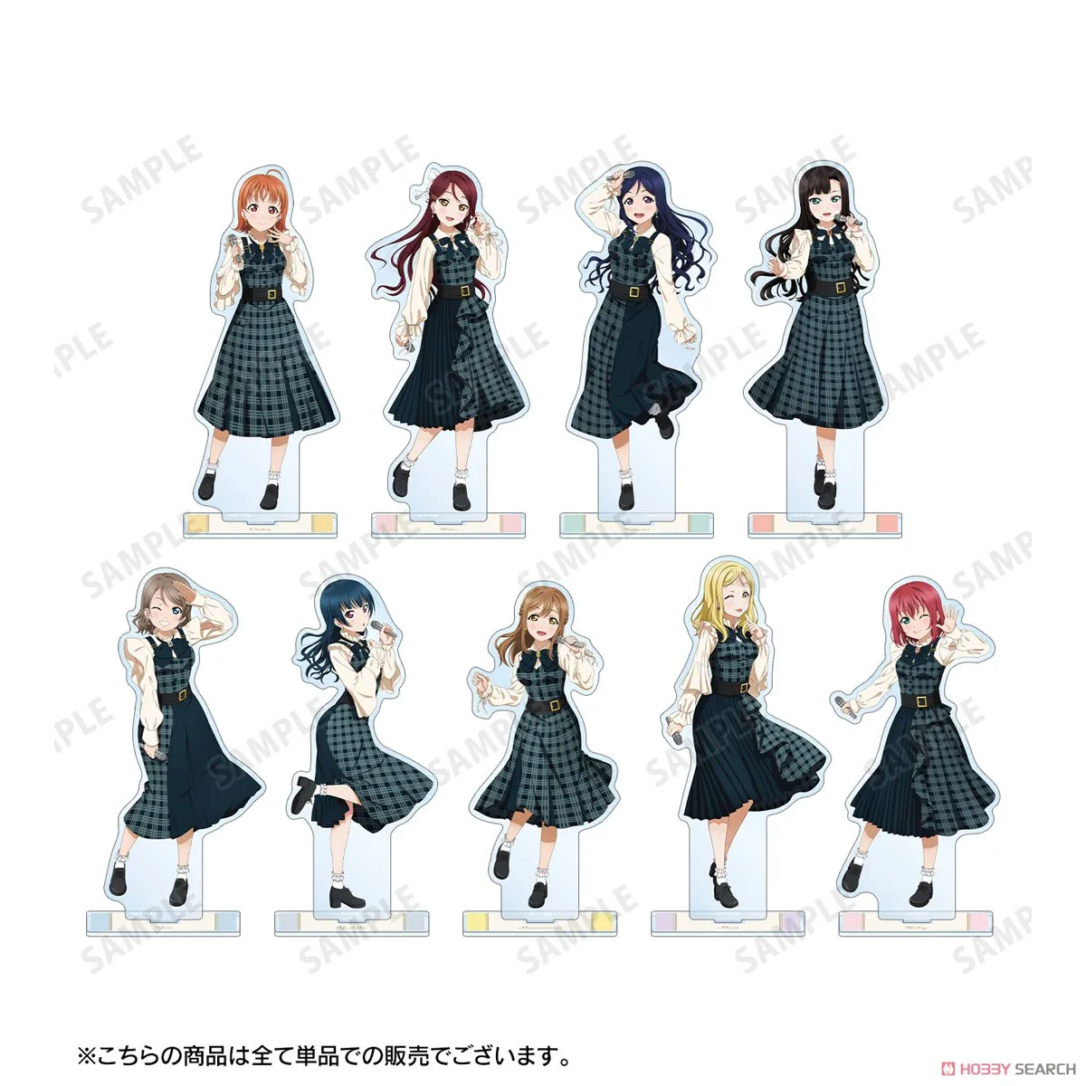 Anime Fans Gifts Love Live！Superstar HD Figurel Acrylic Standing Shibuya Kanon Tang Keke Arashi Chisato Series About 15cm