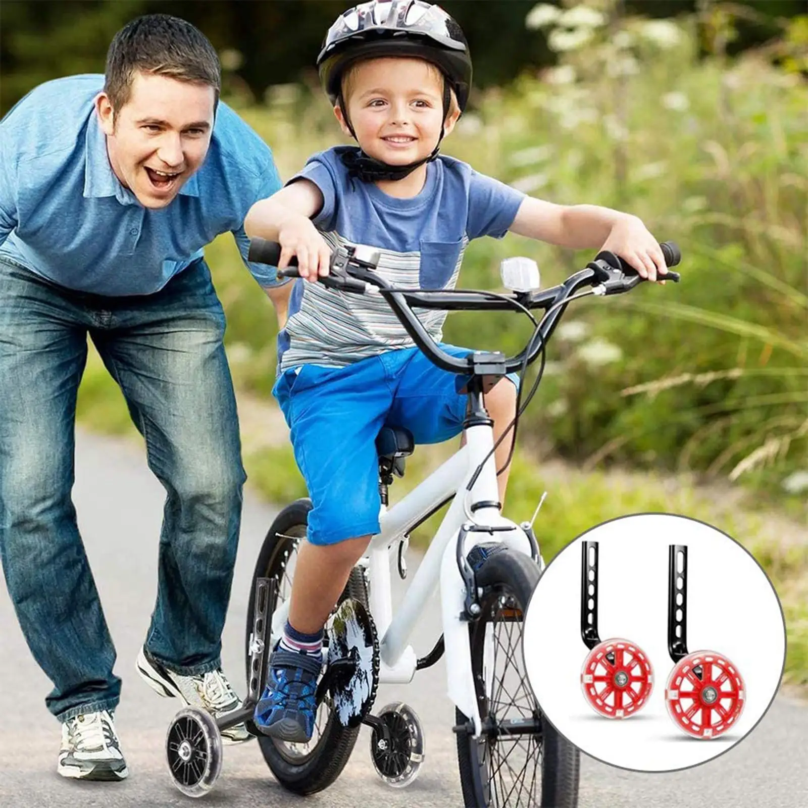 

Mute 12 14 16 18 20 inch Kids Bicycle Balance Heavy Duty Training Wheels