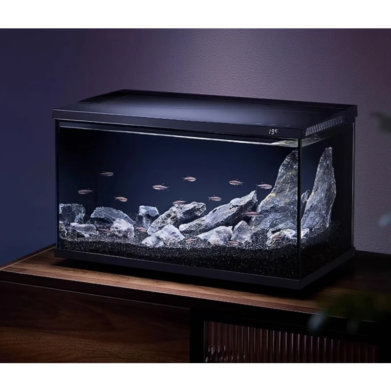 

Smart Desktop Fish Tank Ultra White Glass Small Household Eco Landscape Self-circulating Integrated Tank