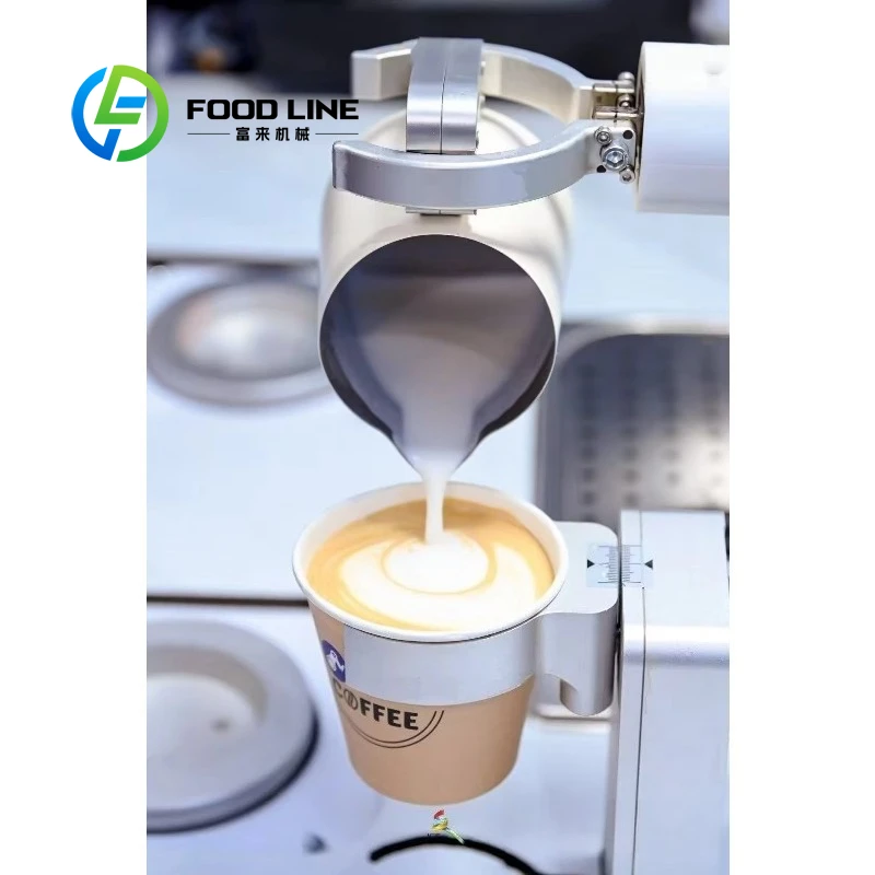 Máquina de Café Robótica con IA Personalizada, Modelo Nuevo con Certificación CE, Latte Art, Barista Inteligente, Máquina Expendedora Comercial