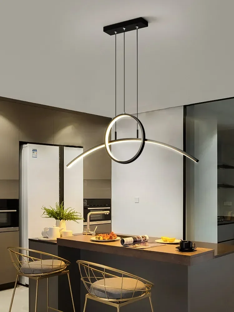 

Dining room chandelier modern minimalist home dining table dining room living room bedroom creative light luxury Nordic LED lamp