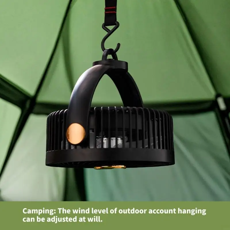 Ventilateur clip miniature M6CB Portable USB Charges à 5 vitesses d'espace réglage Sauvegarde du support Fan