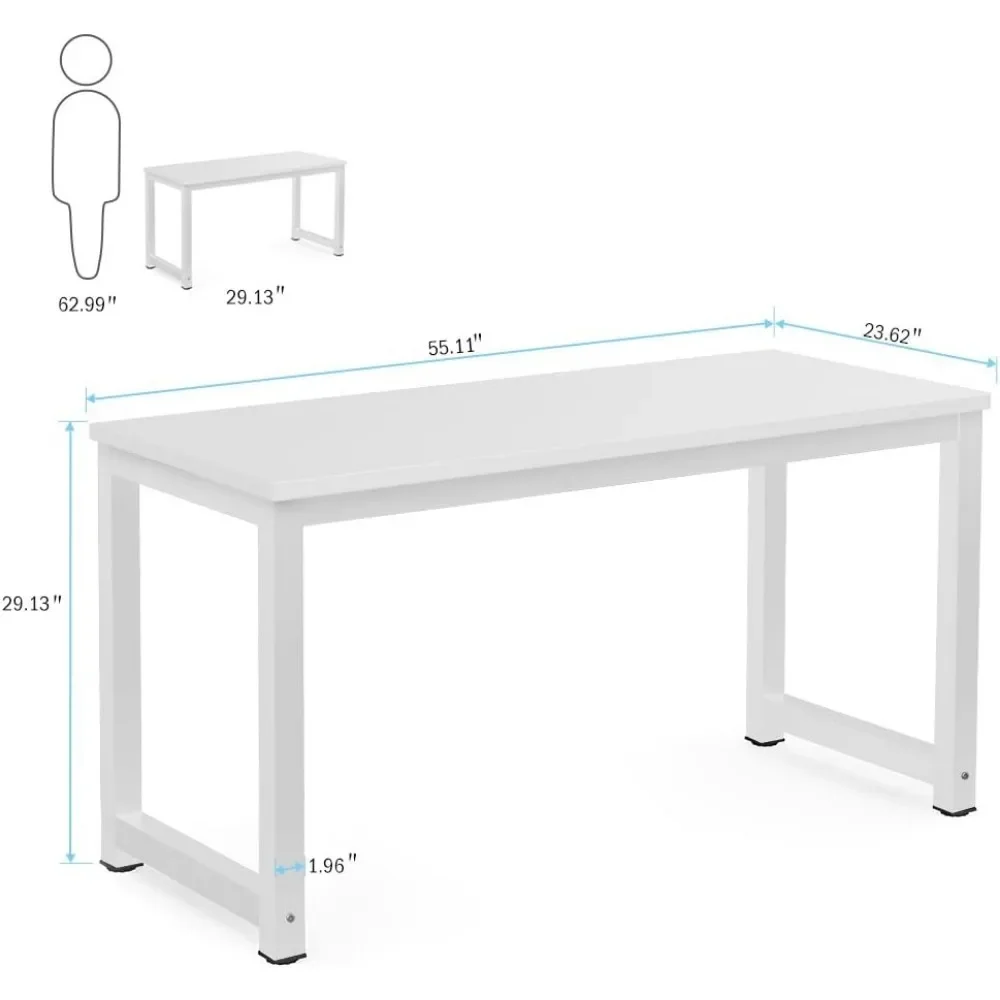 Schreibtisch, moderner Computer tisch, 78,7x39,4 Zoll x großer Executive-Schreibtisch Computer tisch Studie, Schreibtisch