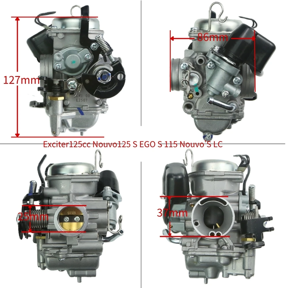 TPS 付きキャブレター ヤマハ exciter125cc nouvo's/LC オートバイ NOUVO キャブレター