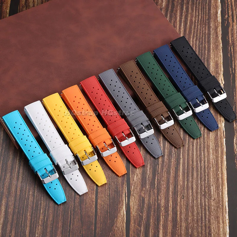 20 مللي متر 22 مللي متر الاستوائية حزام ساعة سيليكون لينة المطاط سوار ل أوريس ل أوميغا العالمي مقاوم للماء الرياضة حزام الساعات