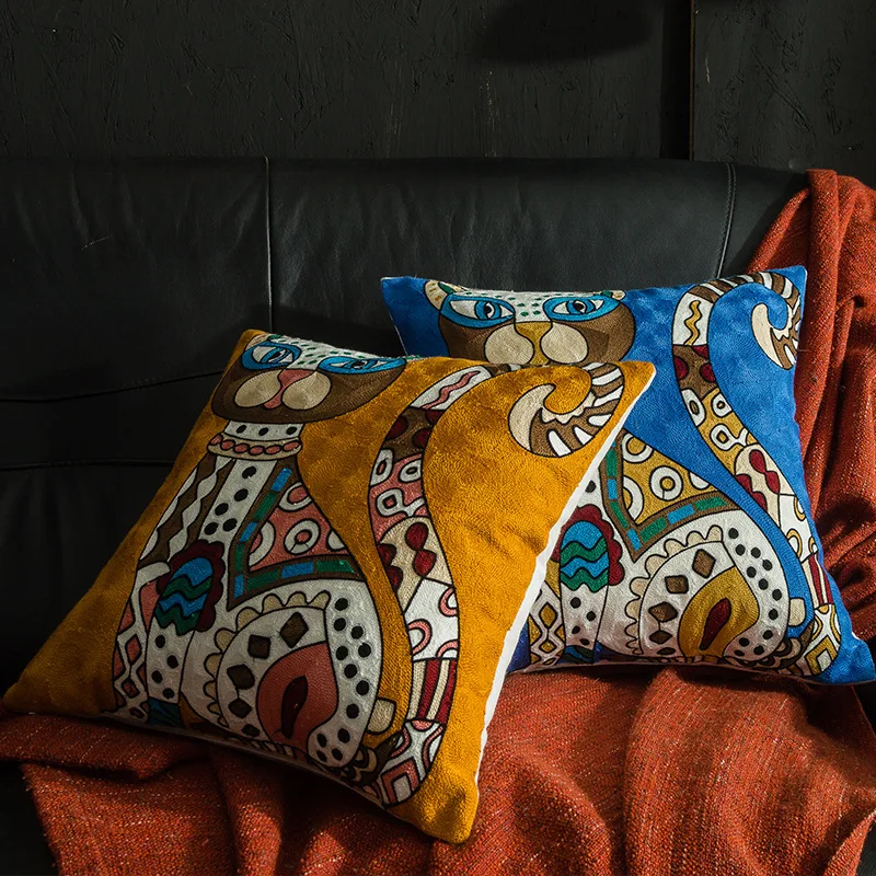 Weihnachten Picasso Europäischen und Amerikanischen Stil Abstrakte Kissen Abdeckung Wohnzimmer Sofa Bestickte Kissen Nacht Kissen Abdeckung – Detail 2