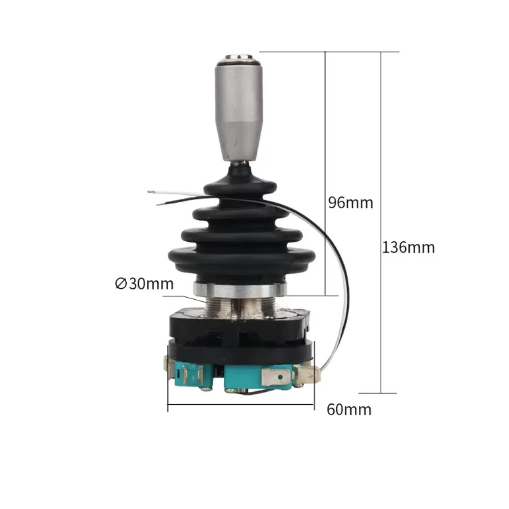 AC DC 250V/125V 30mm Joystick Switch with Push Button Switch Momentary 4 position Latching Monolever Cross Switch HKF4-11A-4L