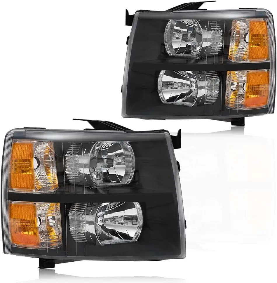 

Headlights Assembly, Compatible With 2007-2013 Chevy Silverado 1500 2500 3500 & HD(For 2500HD/3500HD, fit 2007 new body style &