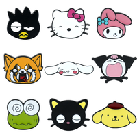 Anime Sanrio Kitty Cat Enamel Pin Cartoon Figure Cinnamoroll Kuromi Metal Badge Brooch Jacket Jeans Lapel Pin Kawaii Jewelry