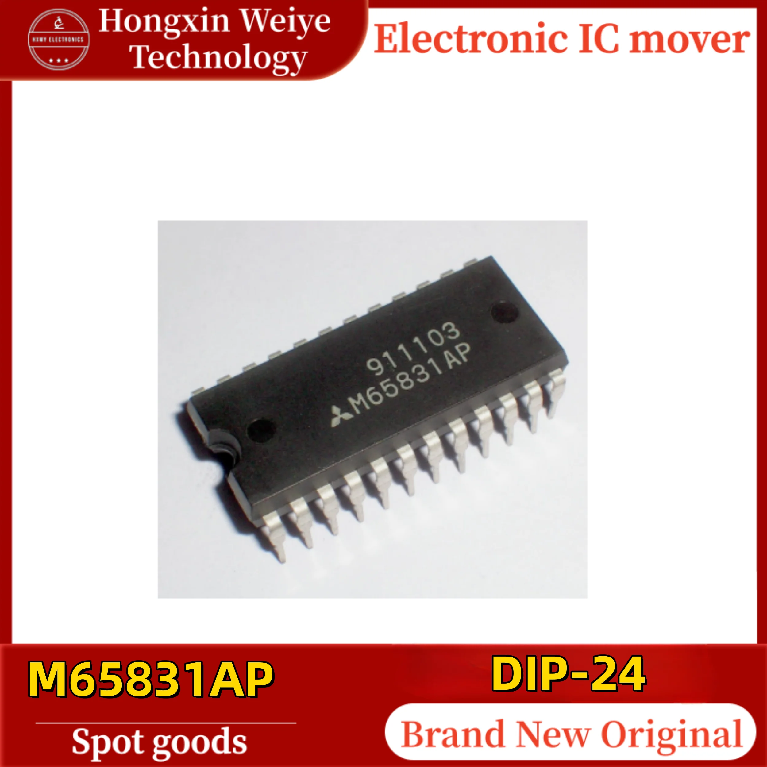 

(5/10 pieces) M65831AP M65831 DIP-24 Through-Hole Audio Signal Processor IC Original Brand New In Stock Fast Shipping