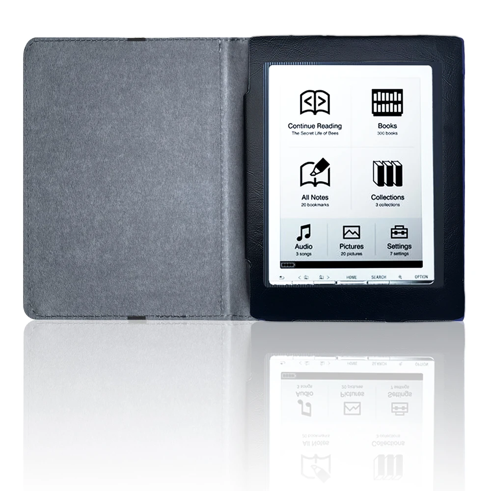 Кожаный чехол Folio для Funda Sony PRS 700 7 дюймов защитный с цифровым книжным устройством и карманом магнитной Фото №6
