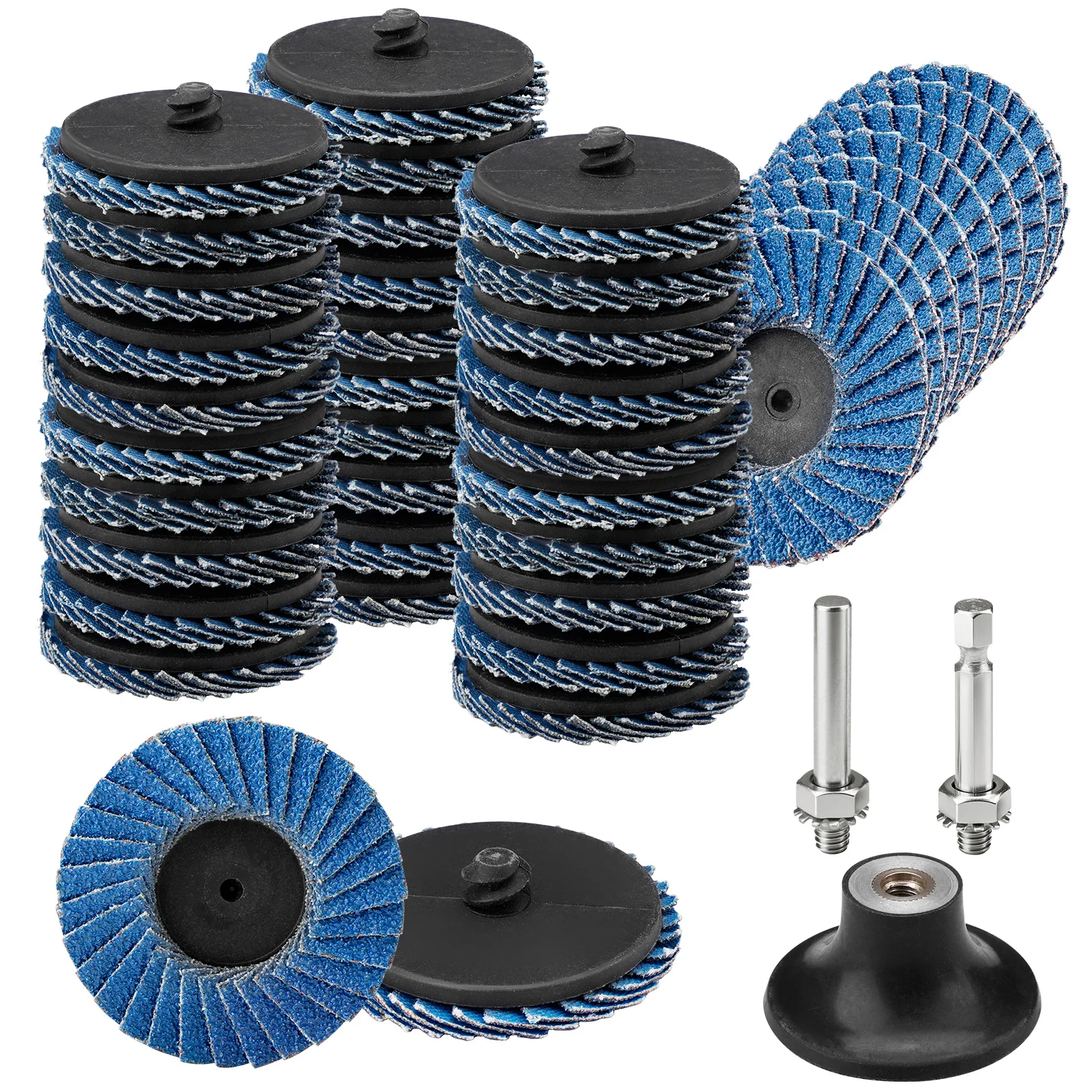 SI FANG Quick Change Flap Disc 40/60/80/120 Grit Roll Lock Zirconia Alumina Sanding Disc with 1/4
