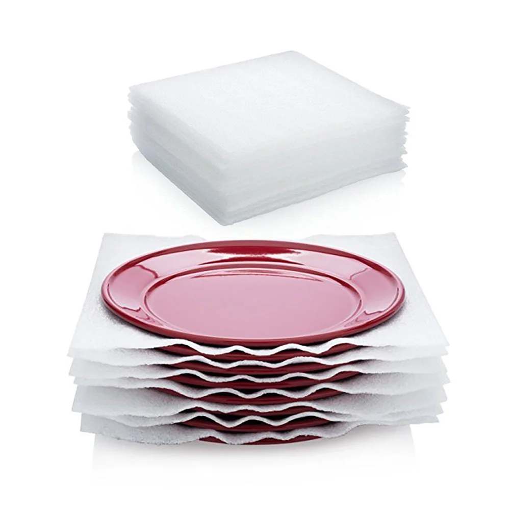 

50 pcs Foam Sheets Lightweight Soft Protection for Moving Packing Supplies Glassware Ceramic Plates Cups