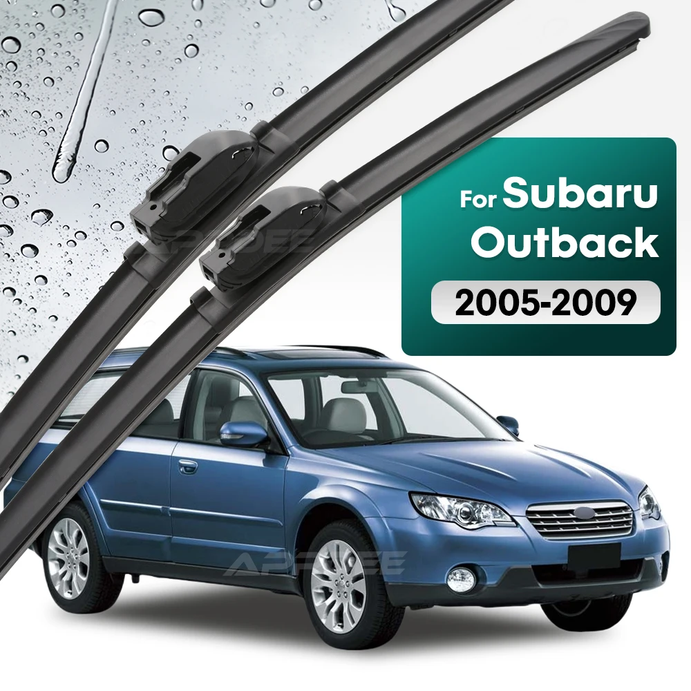 

Silicone & rubber Front Wiper Blades Set For Subaru Outback MK3 2005 - 2009 Windshield Windscreen Window Brush 24"+18"