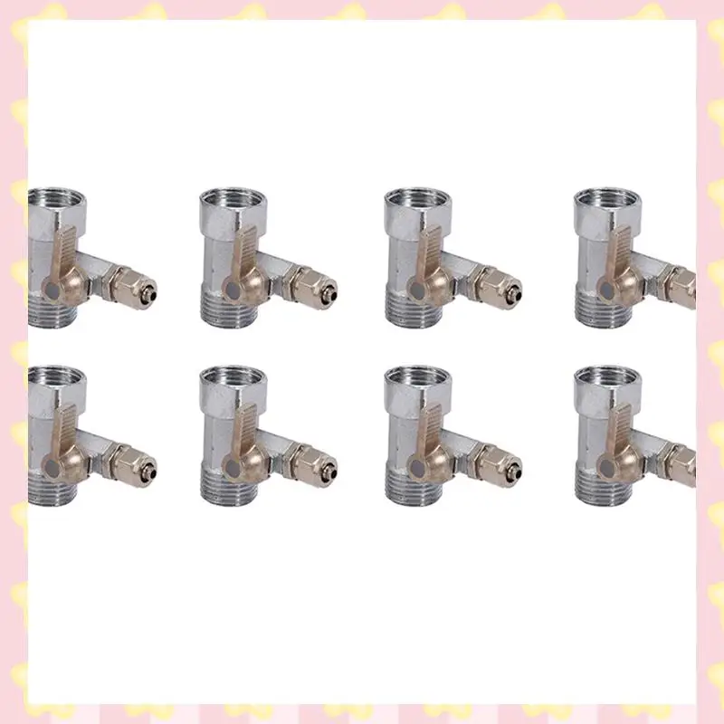 

AB51 8X RO Адаптер подачи воды 1/2 дюйма до 1/4 дюйма Кран шарового крана Кран подачи обратного осмоса Серебристый