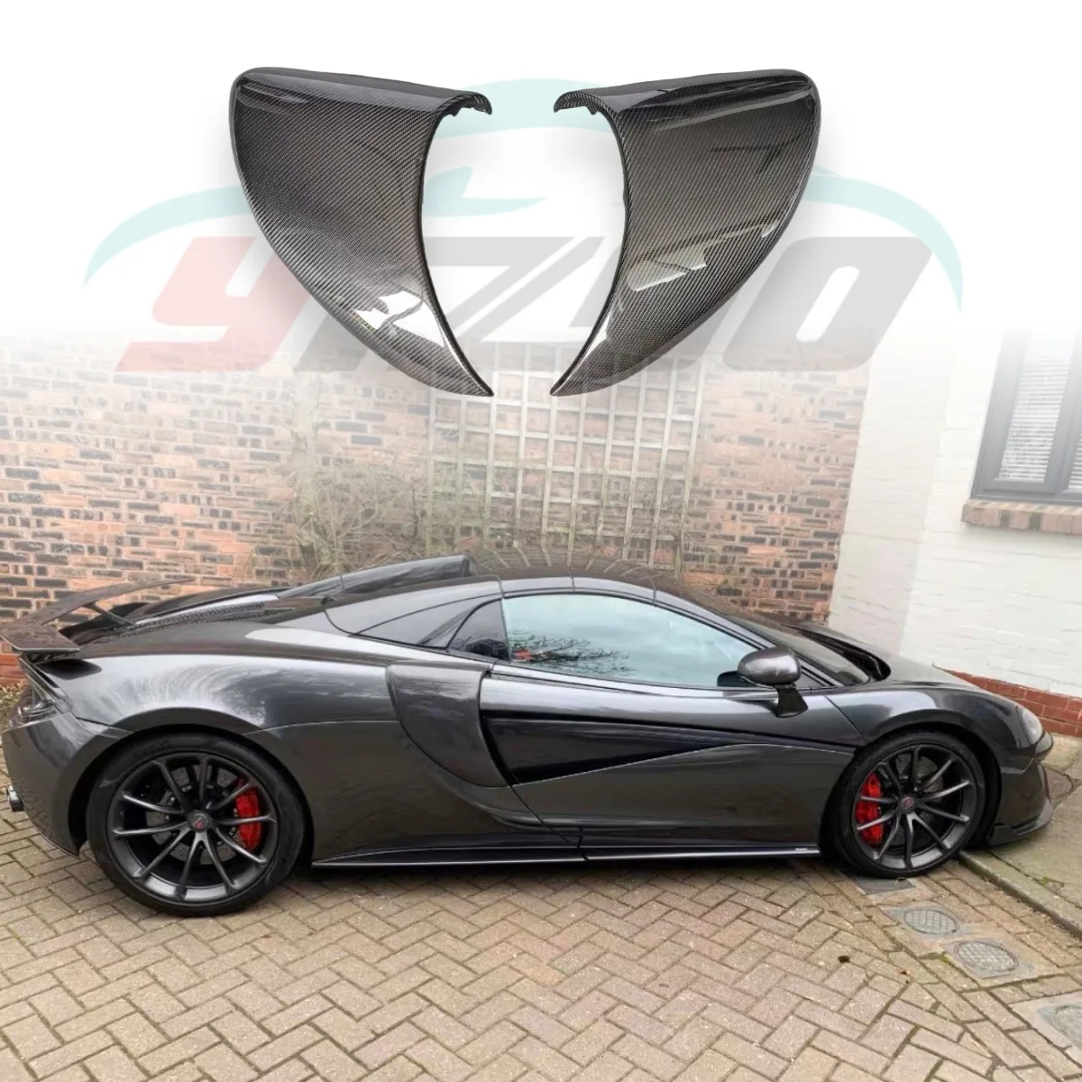 Carbon fiber rear fender trend for 2015-2020 McLaren 540C 570S Upgrade GT4