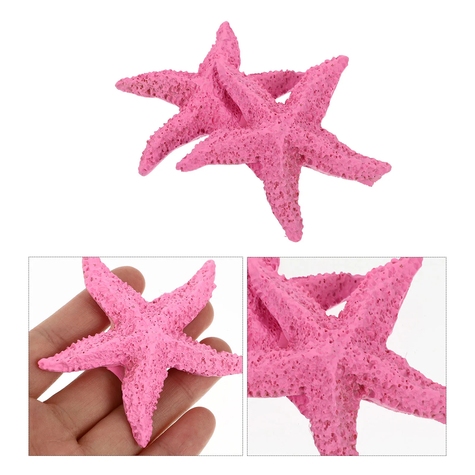 

2Pcs Sea Star Decor Realistic Resin Marine Animals Statue for Aquarium Fish Tank Decor Home Pond Landscaping Ornaments