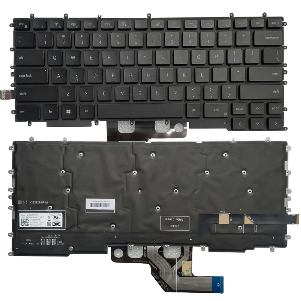 

New Backlit US Keyboard For Dell G7 15 7500 012PWM V192825AS1