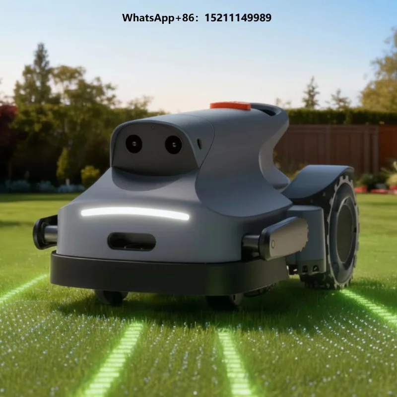 Height Adjustment Robotic Lawn Mower No Boundary Wire Smart Mower