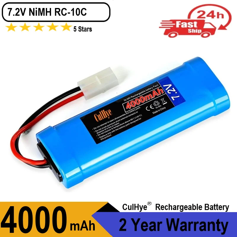 Culhye 7.2V 4000mAh NiMH RC bateria ze złączem Tamiya dla RC samochód zdalnie sterowana ciężarówka RC samolot helikopter RC zdalnie sterowana łódka