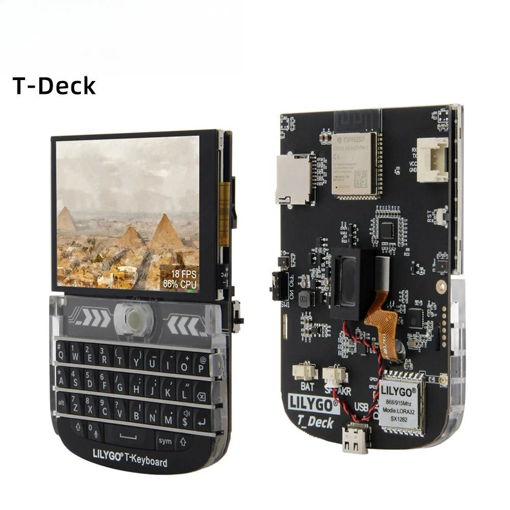 

T-Deck ESP32-S3 LoRa Module 2.8 inch LCD Development Board LoRaWAN Long Range 433MHz 868MHz 915MHz With WIFI Bluetooth