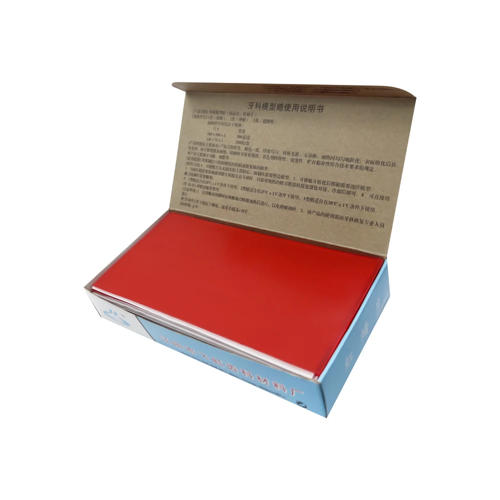 Dental Wax Flakes Dentistry Lab Material Base Plate Red Wax Sheets Summer/Winter Use Modelling Wax Dentist Auxiliary Material