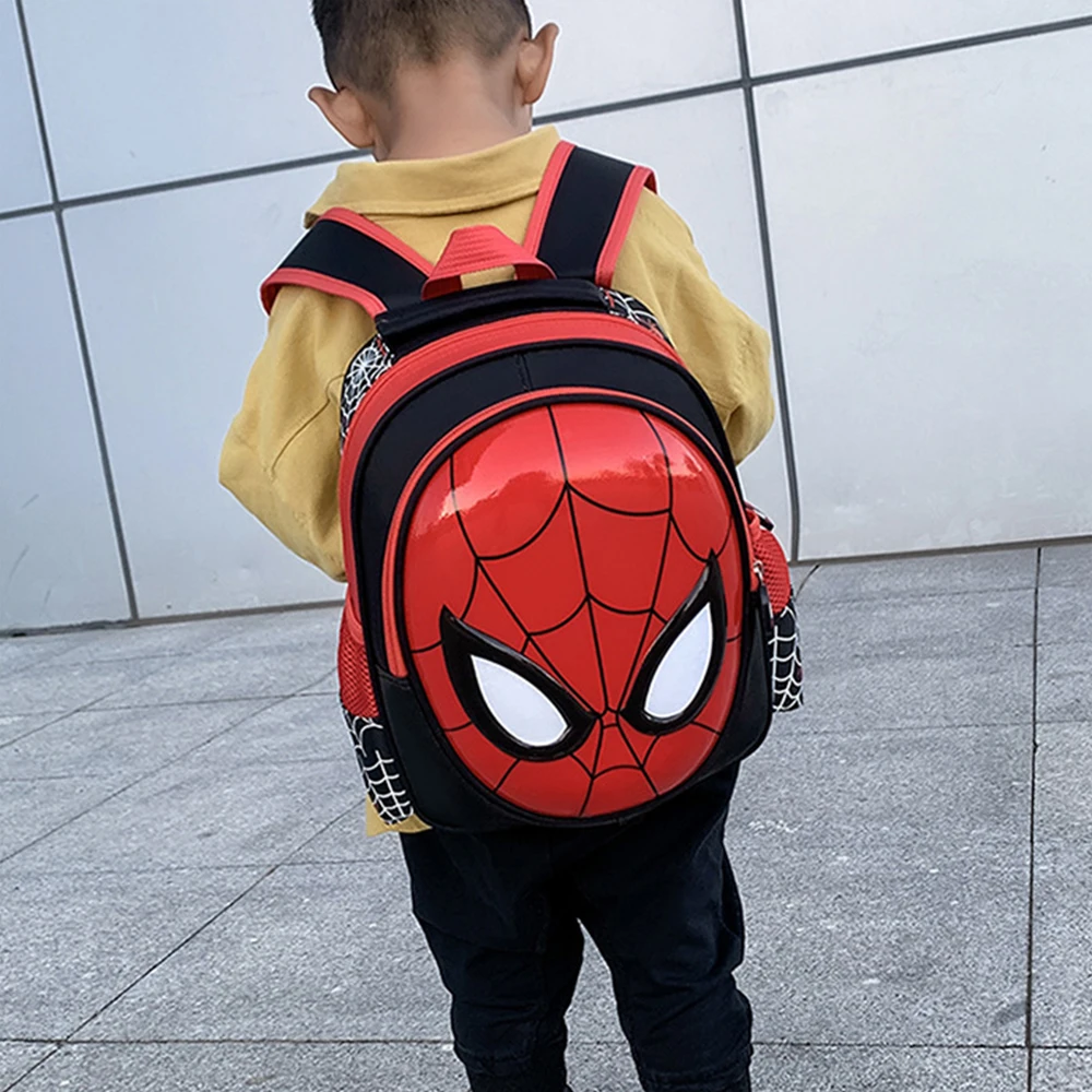 Cartoon Anime SpiderMan Children\'s backpack Cute cartoon schoolbag Boy girl doll toy gift Kindergarten backpack Student backpack