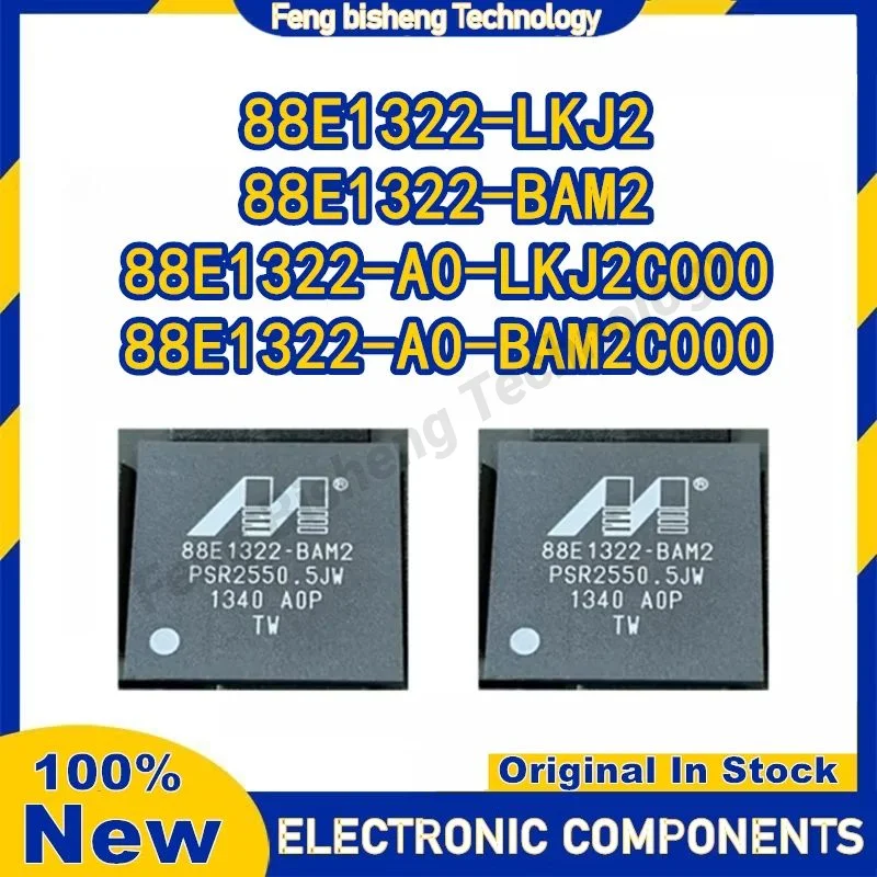 

88E1322-BAM2 88E1322-A0-BAM2C000 88E1322-LKJ2 88E1322-A0-LKJ2C000 BGA IC Chip in stock