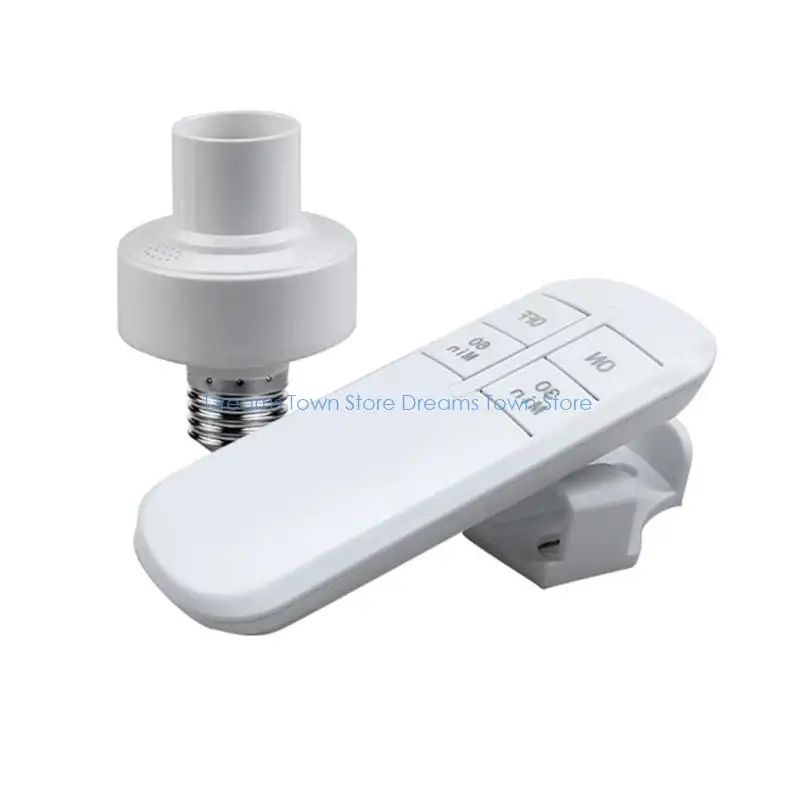 HX6A Intelligent E27 Light Socket with Wireless Timer Function & Safety Mechanism
