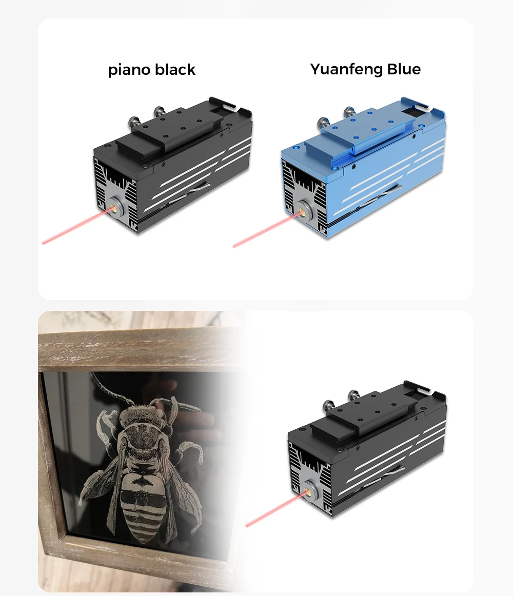 TWOTREES T20 Infrared Laser Head For Engraving Metal Laser Module 1064nm Red Laser for Engraving Jewelry Rings Bracelets