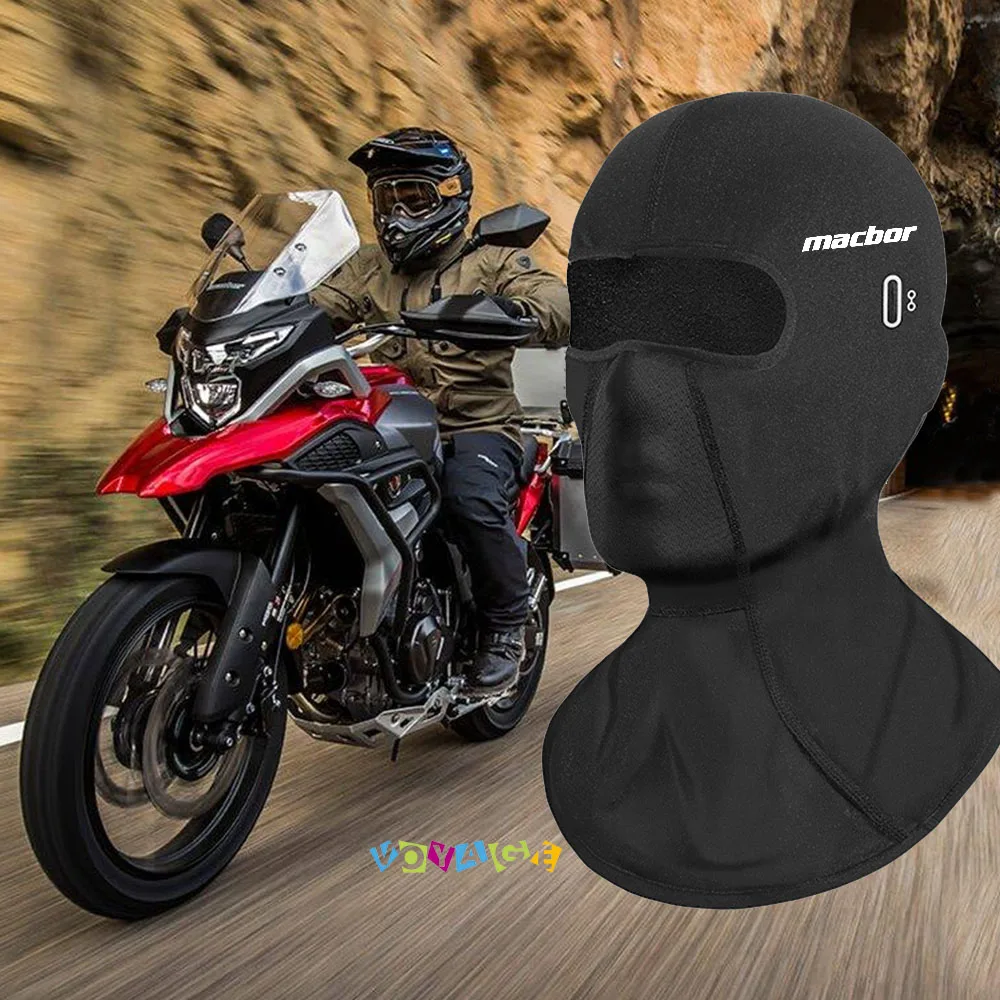 For Macbor Montana XR1 XR5 500 Motorcycle Balaclava Hats Neck Full Face Mask Windproof Dustproof Face Shield Accessories