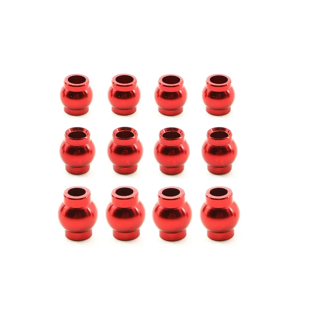 Complete 12pcs Aluminum Alloy Pivot Ball Head Set for Arrma 1/18 Granite Grom RC Car Upgrade Parts Accessories