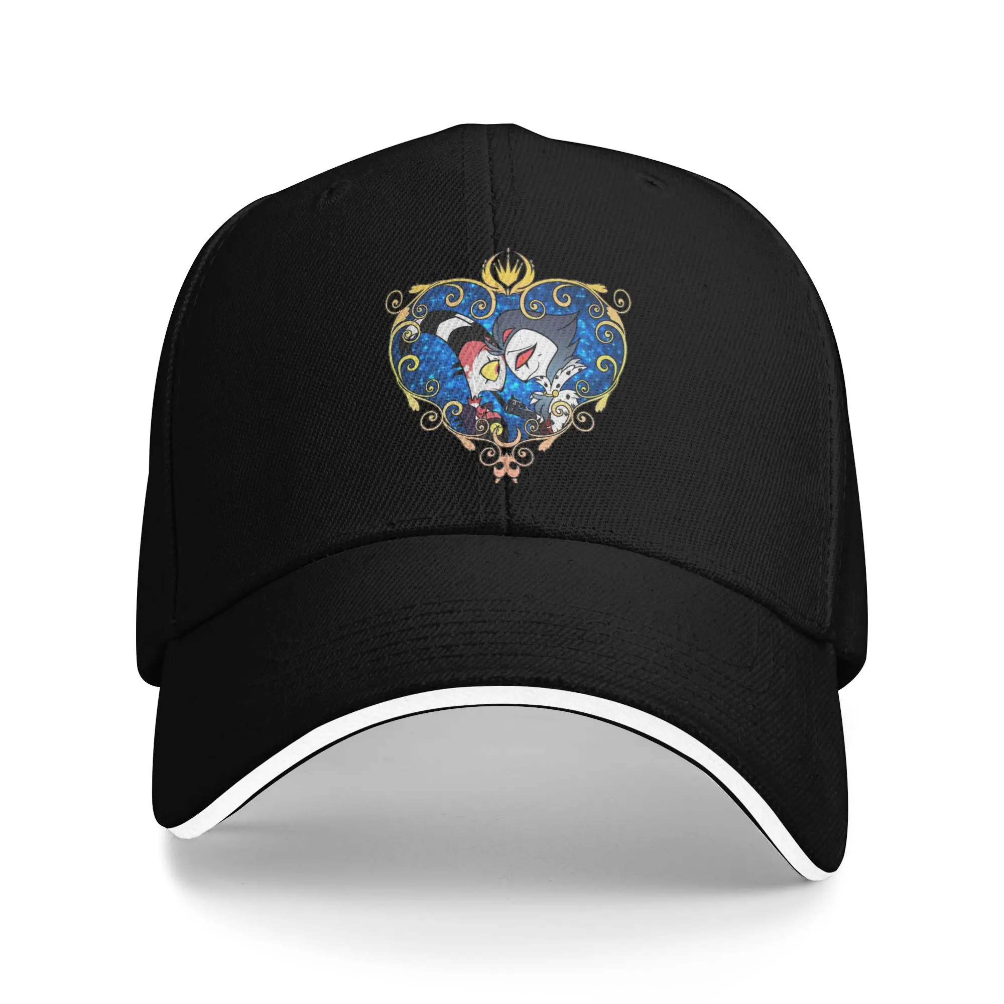 Stolas Blitzo Heart Frame Baseball Cap Vintage Helluva Boss Sandwich Hat Unisex Breathable Hats Cap Activities
