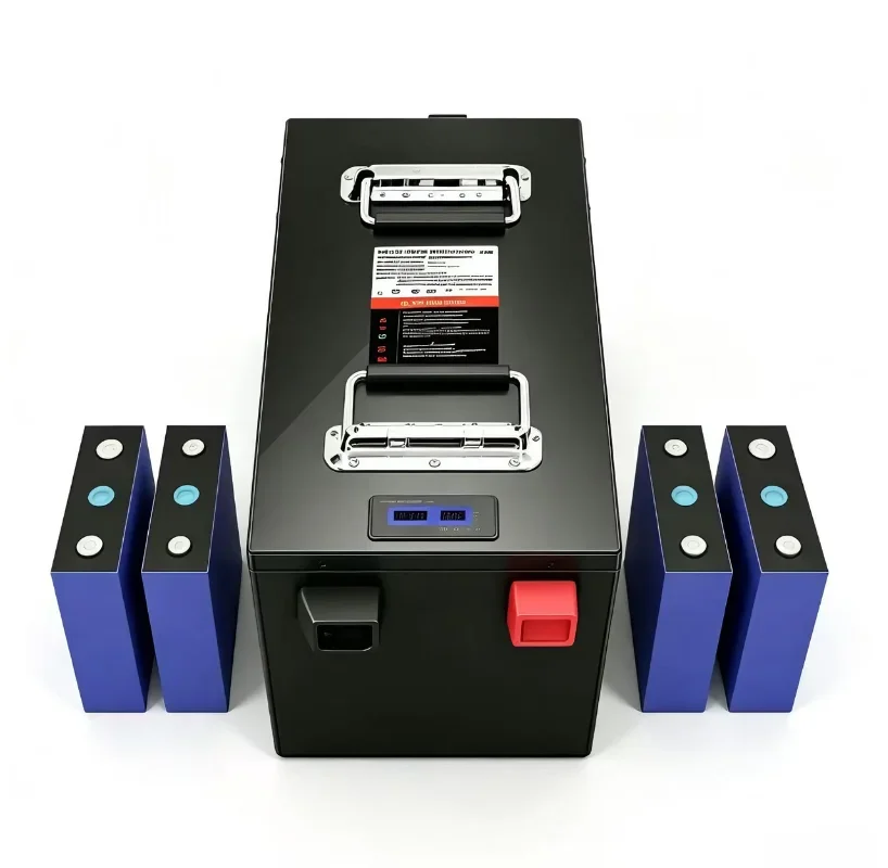 LiFePO4 12V alta capacidad 100Ah-1000Ah, equipada con sistema BMS inteligente y conexión Bluetooth. Batería recargable de descar