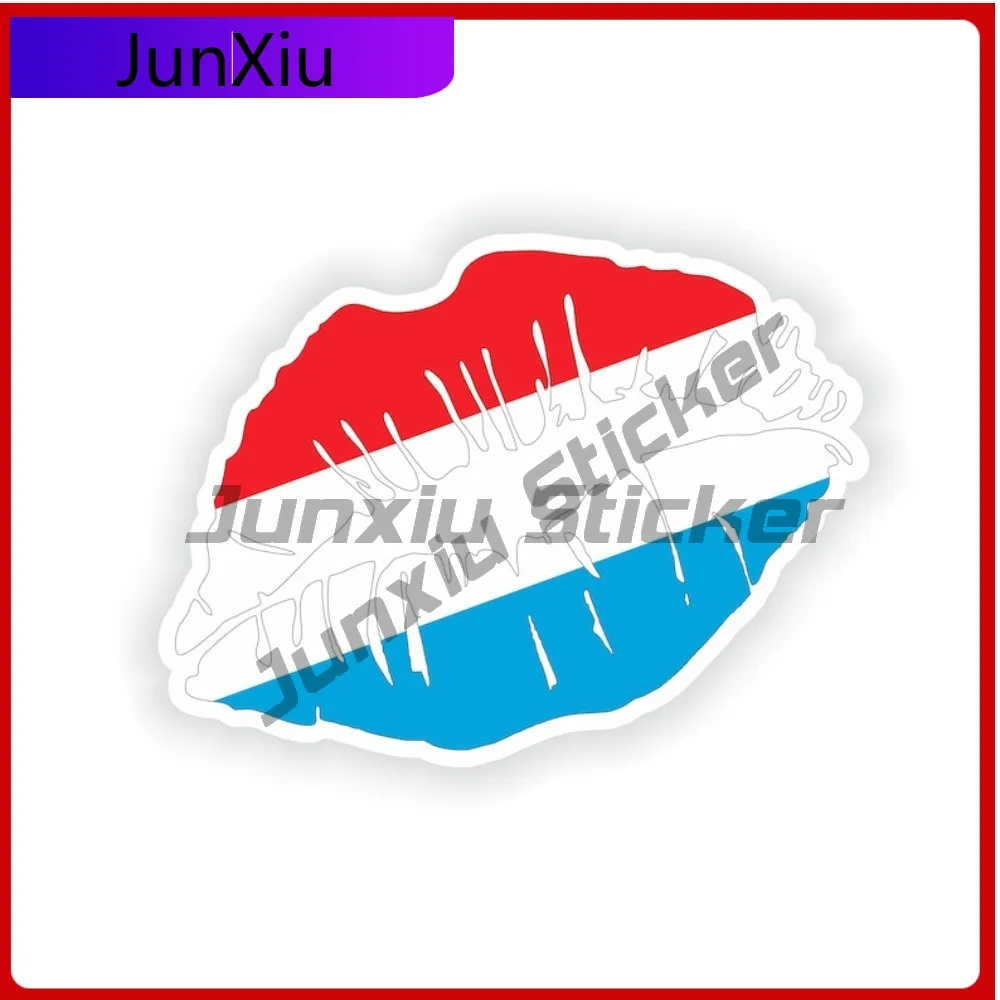 

Luxembourg Lips Flag Fashion Car Surface Decor Ideal On Suv Truck Camper Exterior Surfaces