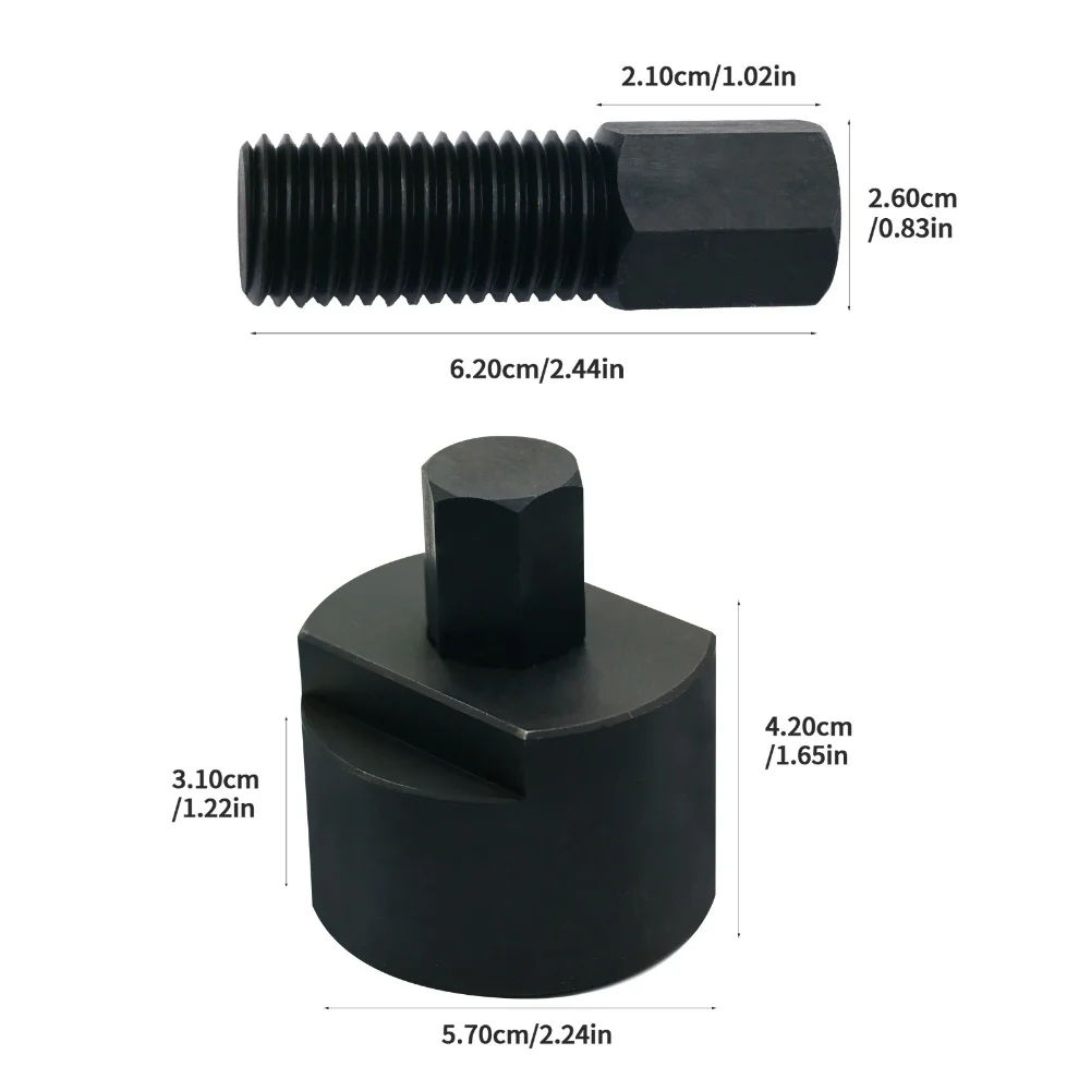 Engine Teardown Tool For Polaris Flywheel Puller Black Flywheel Puller Tool Precision Machined M50x1.5 Thread Pitch