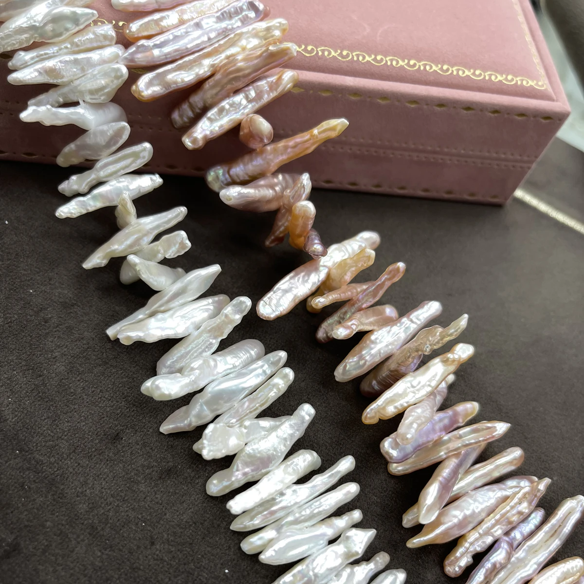 

Mid-Hole Pearl Natural Freshwater Pearl Toothpick Pearl For Jewelry Making DIY Necklace Bracelet Earrings Accessory