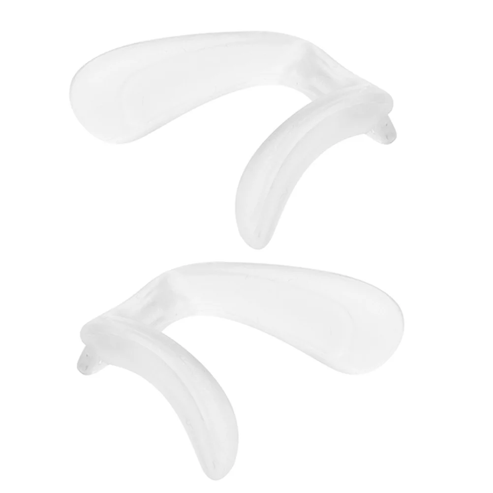 

2pcs Eyeglass Nose Pads Soft Silicone Anti-Slip Design For Secure Fit Universal Replacement Low Bridge Nose Pads Eyewear
