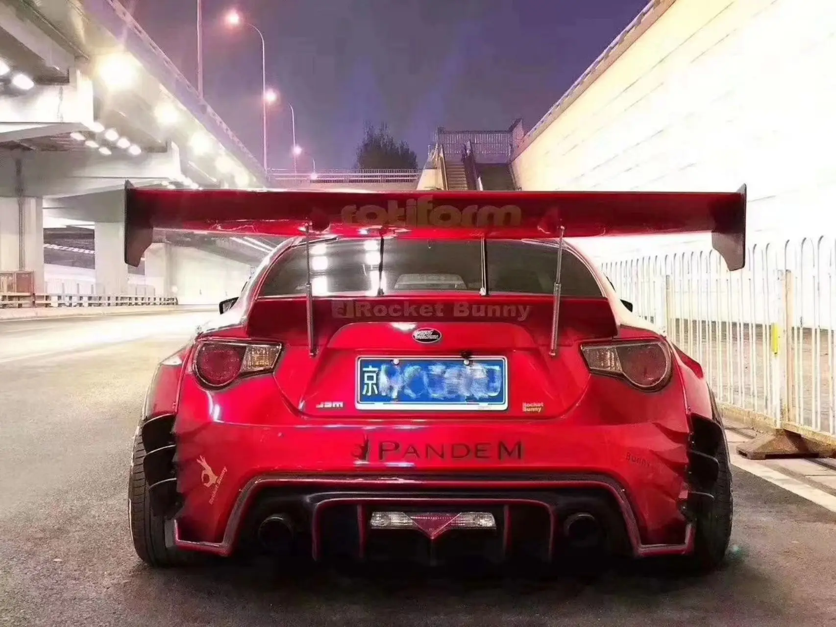 Carbon Fiber Rocket Bunny Style Rear Wing for Toyota GT86 ZN6 BRZ ZD6 Universal Car FR-S Trunk Spoiler Splitter GT Wing