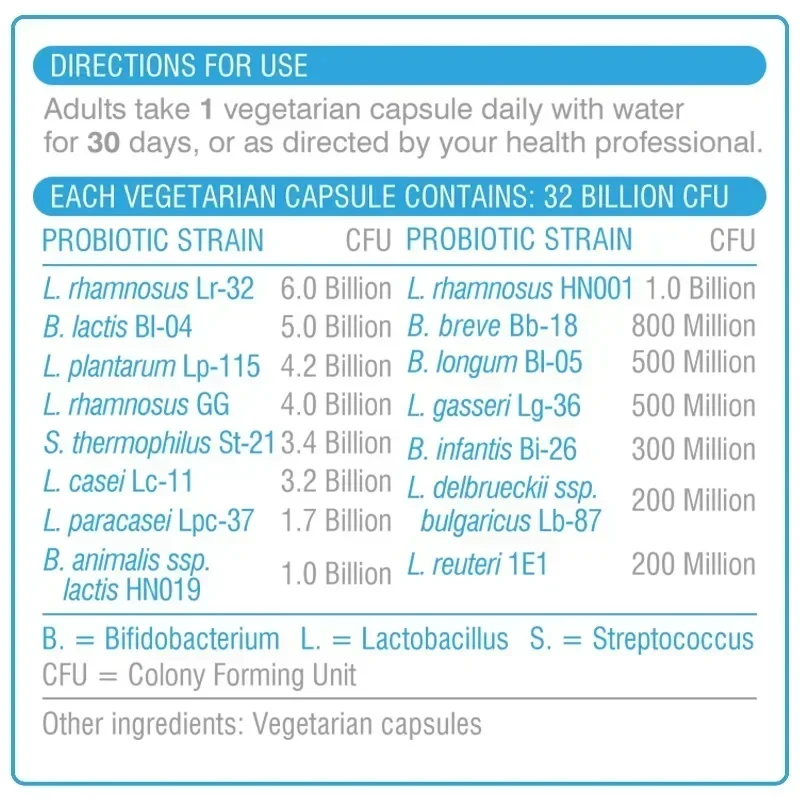 Broad Spectrum Probiotics - Metabolism, Regular Bowel Movements, Promotes Gut and Digestive Health,Enhance Vitality and Immunity
