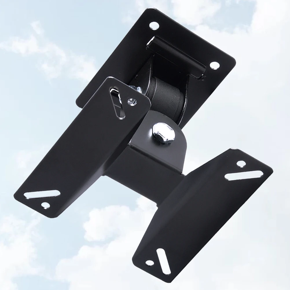 

1 set 1 Set Of Wall Mount Bracket Black Universal Support For Flat Panel Tvs, Rotation Bracket With Cable