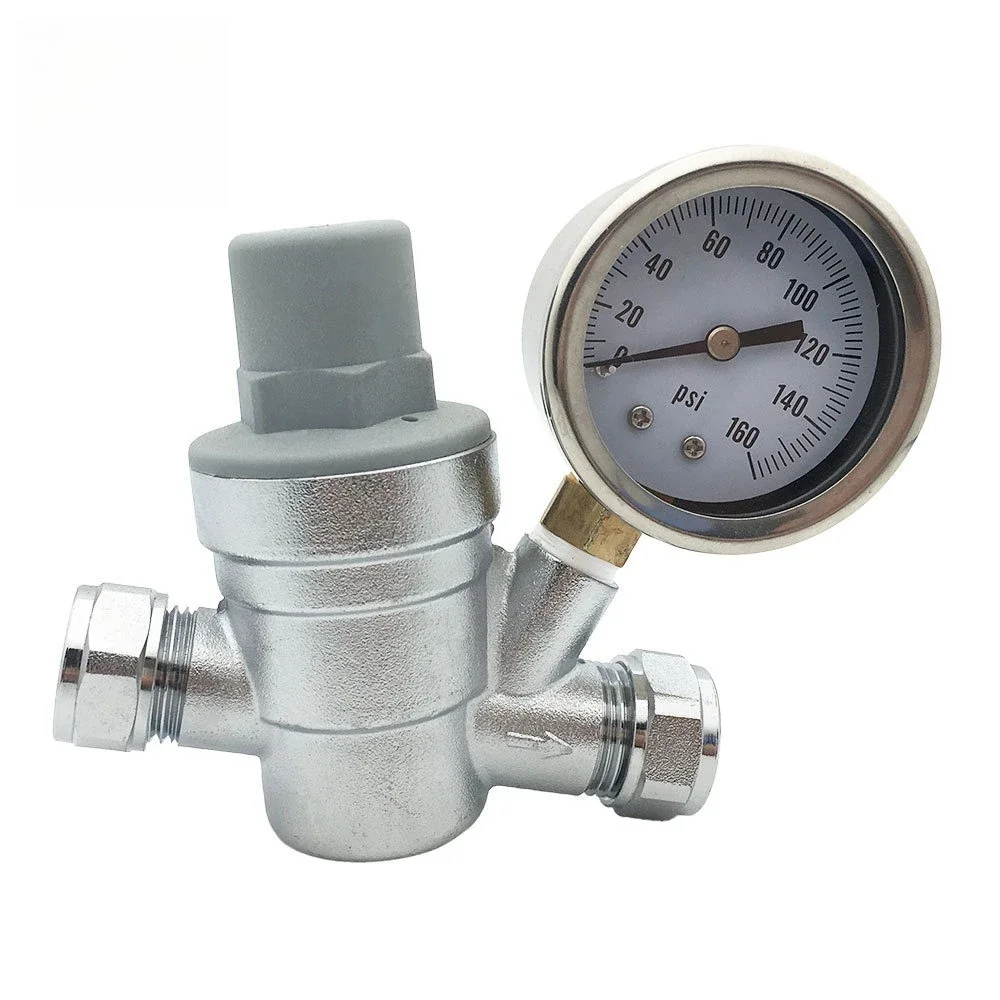 

2026 NEW Brass Pressure Reducing Valve Active Connection 15mm 22mm Water Supply Relief Output Pressure Adjustable HOT Tool