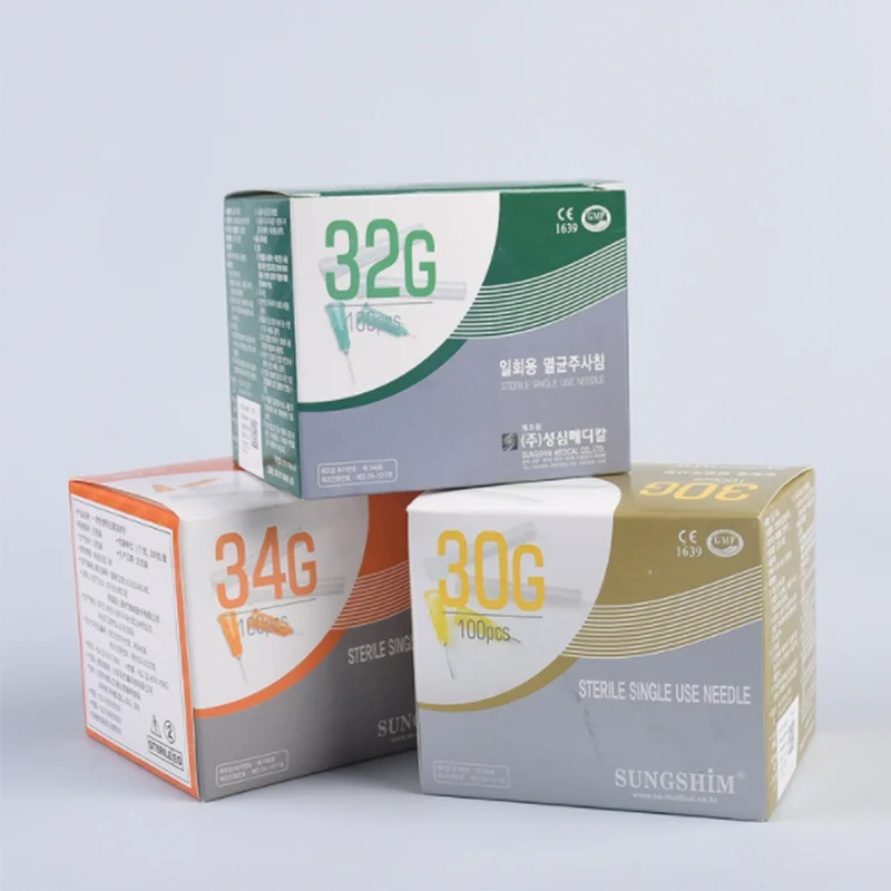 Aseptic disposable 25G27G30G34G painless needle, ultra-fine cosmetic needle eyelid irrigation tool needle