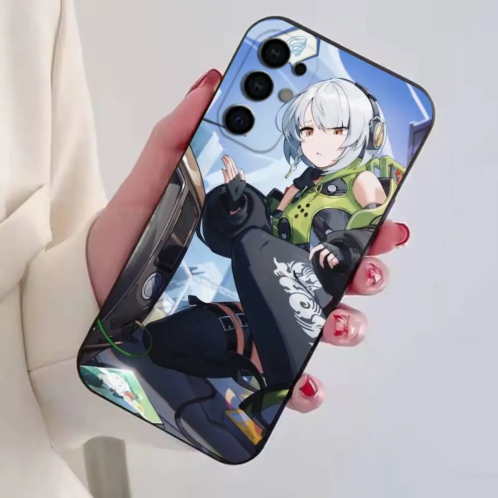 Anby Demara-a Phone Case Black Silicone Soft For Samsung S25,S24,S21,S22,S23,S30,Ultra,S20,Plus,Fe,Lite