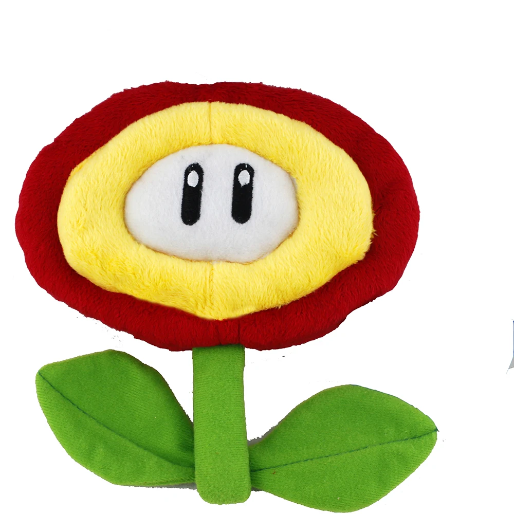 Super Mario Bros. Wonder Fat Red Fire Flower 7 inches Stuffed Animal , Nintendo 3D worlds Odyssey Maker Plush Toy Doll