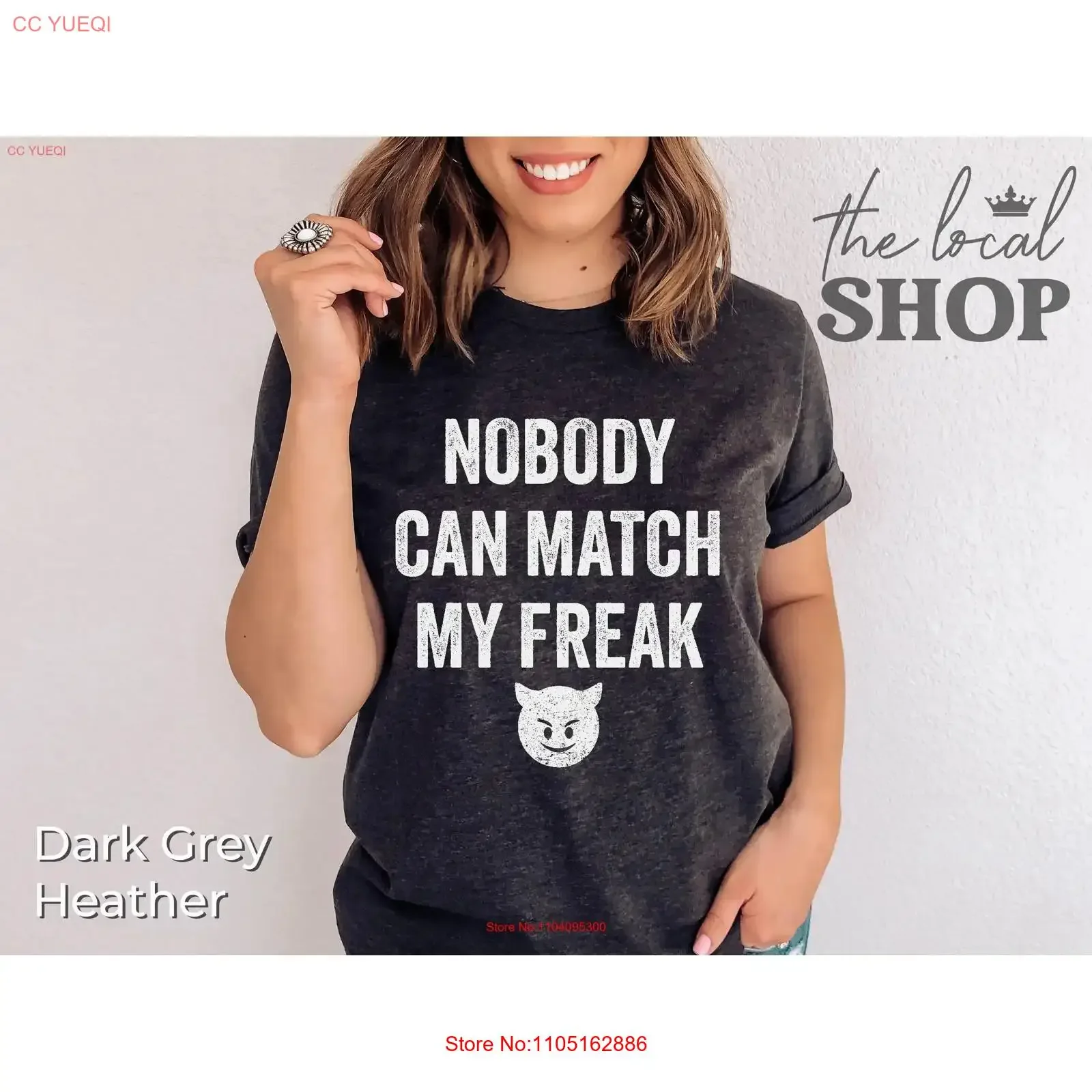 Funny T Shirt Match My Freak Fit Freaky Sassy Quote Bachelorette Wedding s vintage Washed fashion Unisex Soft designer clothes