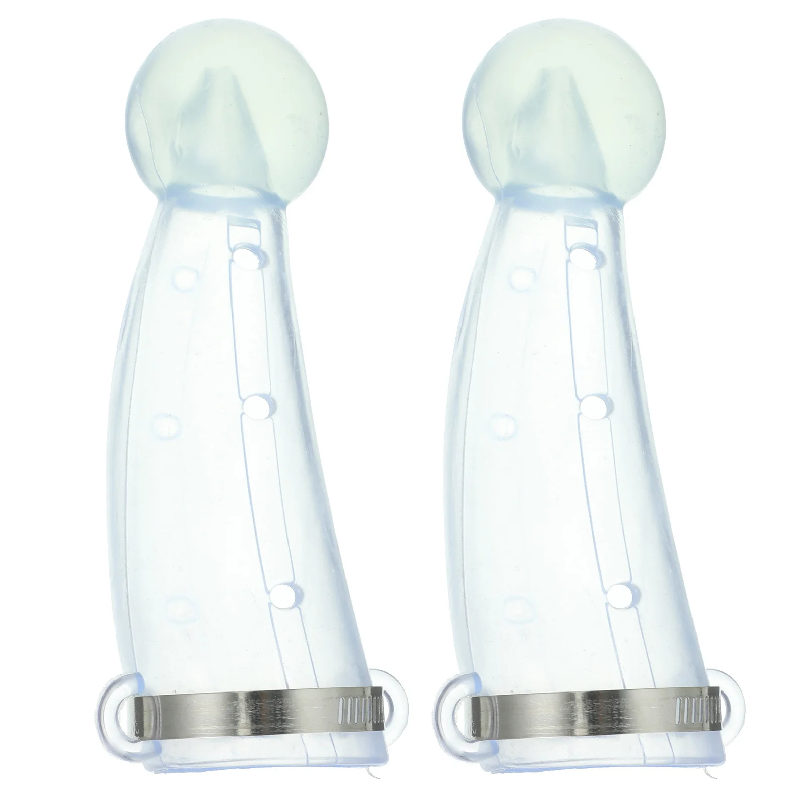 1Pair Durable Practical Silicone Cattle Horn Protector Protective Cover Horn Silicone Cover Farm Cattle Accessory