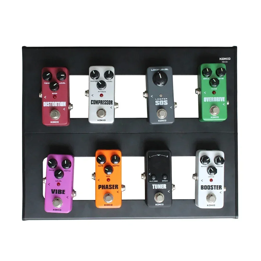 

KOKKO KB-02 Mini Guitar Pedal Stand Guitar Pedalboard Stand Aluminum Alloy Electric Guitar Effect Pedal Stand with Bag Parts